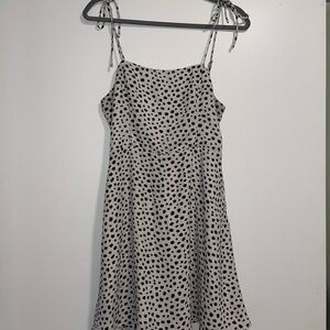 Polka Dot Black And White Dress